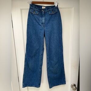 Aritzia Wilfred Free, Aritzia, High Rise, Straight Relaxed Leg, Demin Jeans